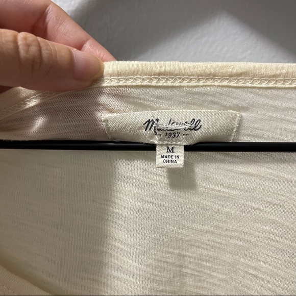 Madewell Ivory Meadow Lace Short Sleeve Shirt - Picture 8 of 10